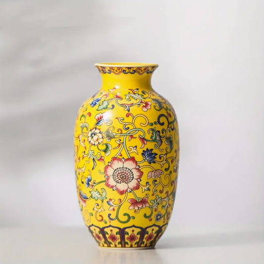 Fancy Yellow Vase